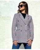 Ekose tüvit blazer ceket 