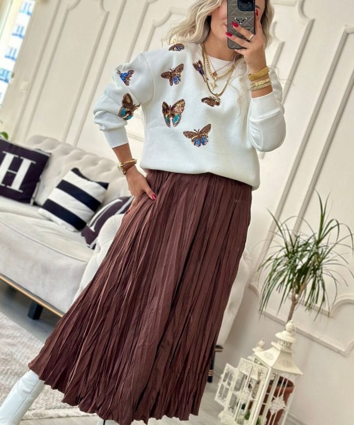 Alternative view of Bürümcük Kumaş Maxi Etek