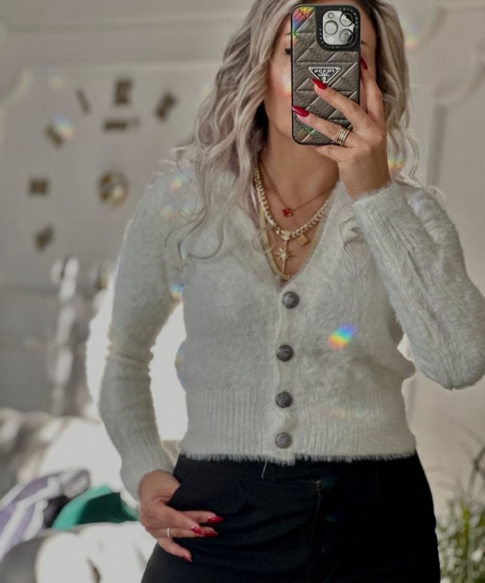 Angora Yumoş Hırka Standart