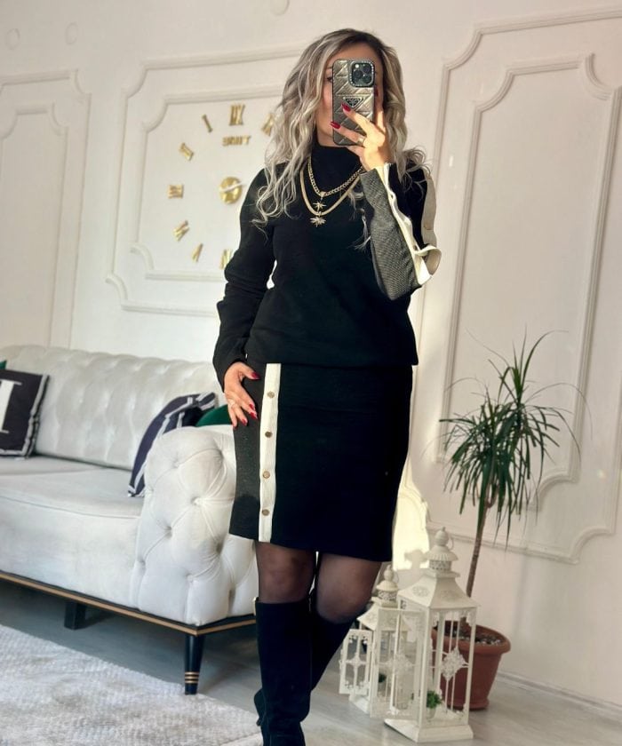 Alternative view of Çıtçıt Detaylı Simli İkili Takım