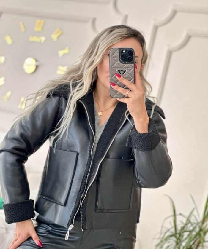 Alternative view of Kemerli Deri Pantolon