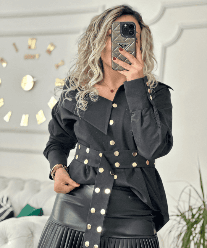 Alternative view of Poplin Kumaş Tasarım Gömlek