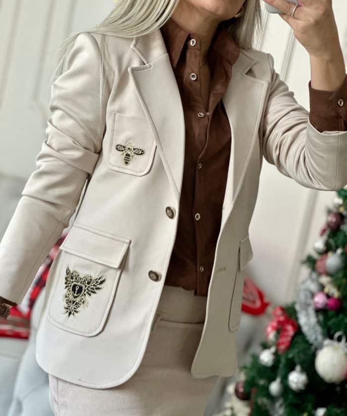 Alternative view of Arma Detaylı Blazer Ceket