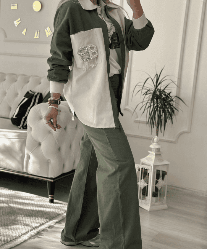 Beli Lastikli Pileli Palazzo Pantolon