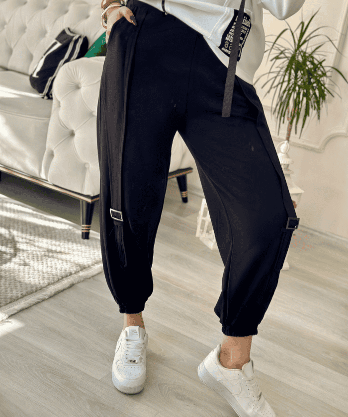 Bel Paça Lastik Detaylı Tek Alt