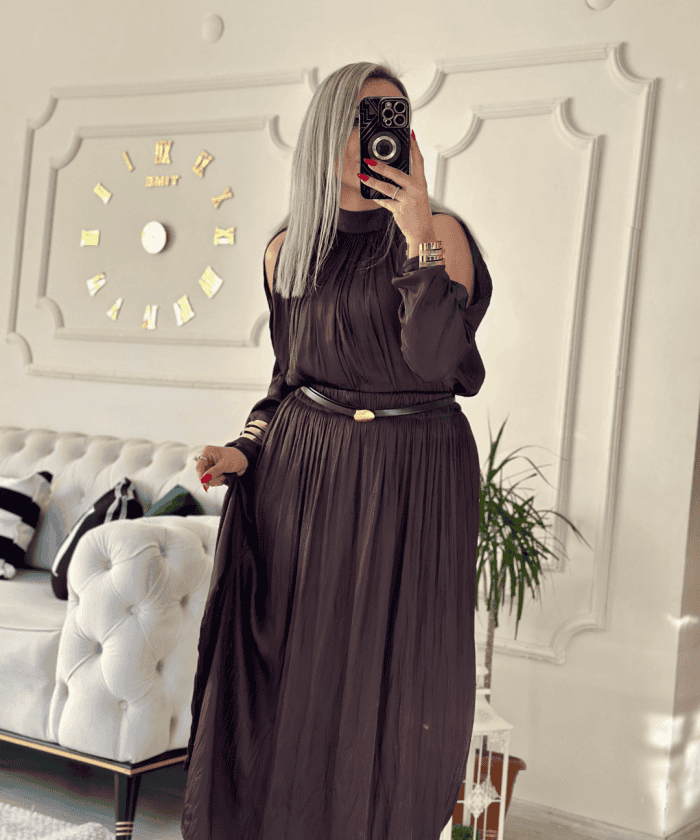 Alternative view of Bürümcük Kumaş Yırtmaçlı Cepli Etek Standart