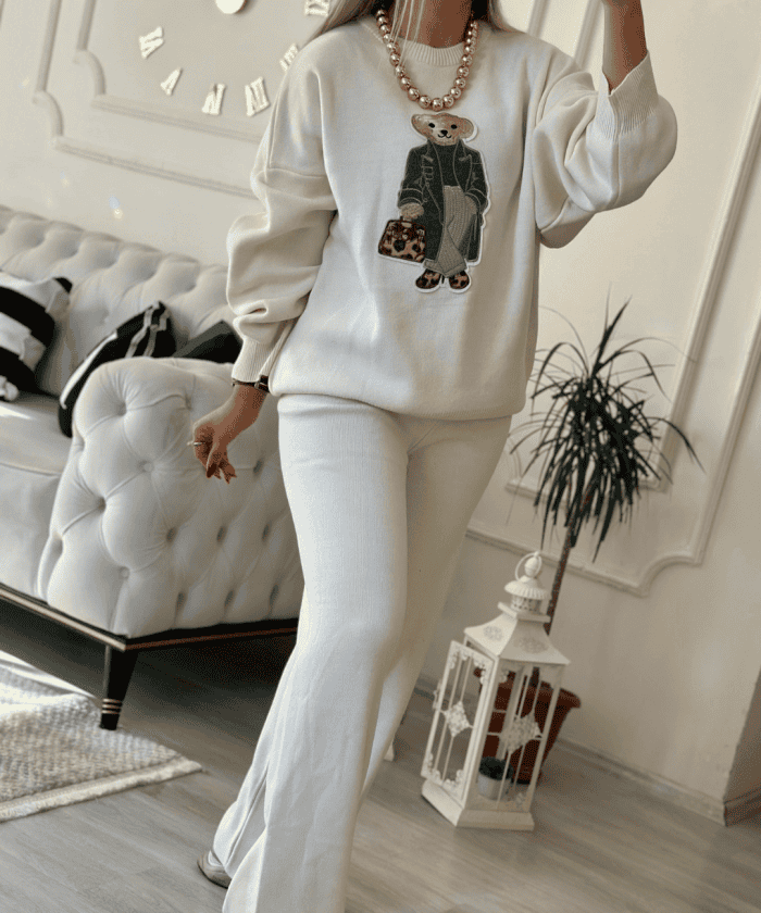 Teddy Triko İkili Takım Standart Beden