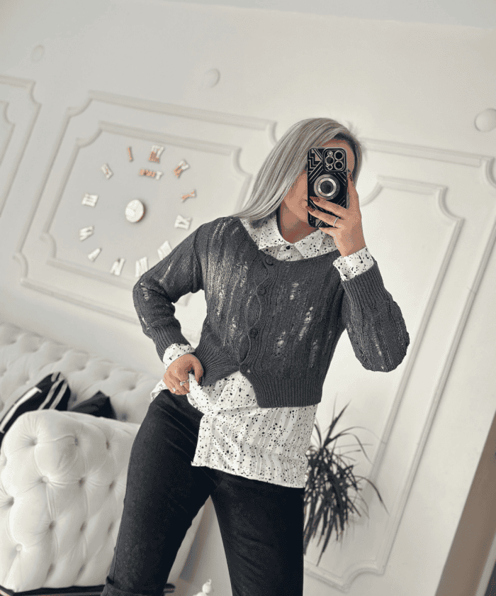 Alternative view of Zara Marka Ajurlu Hırka