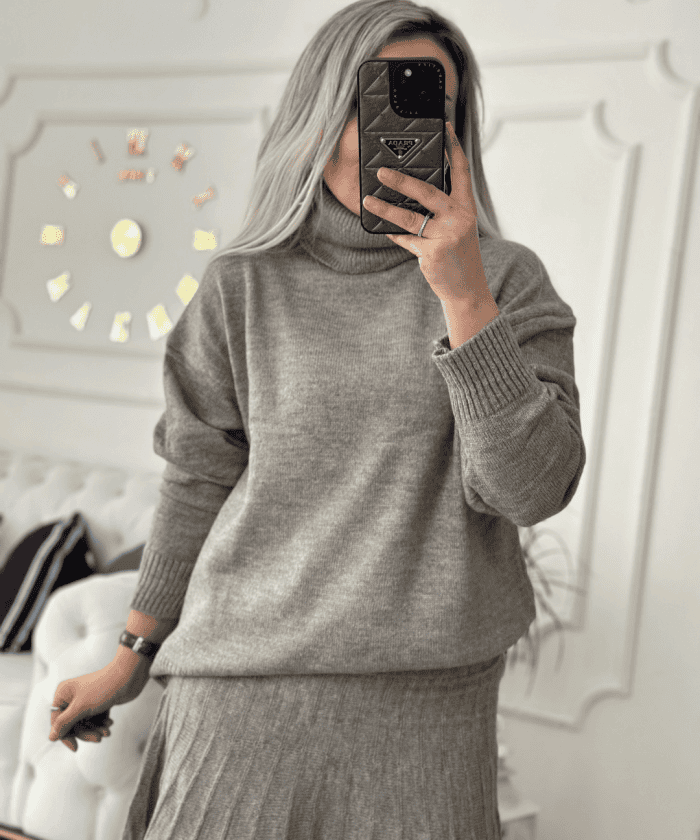 Alternative view of Triko Etekli İkili Takım Standart Beden