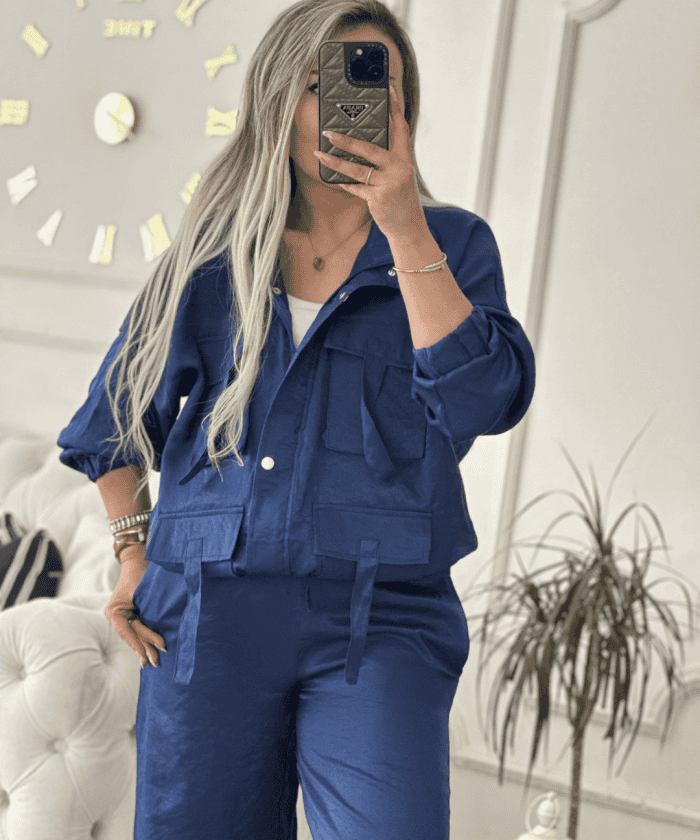 Alternative view of Kargo Cepli Krep Kumaş İkili Takım