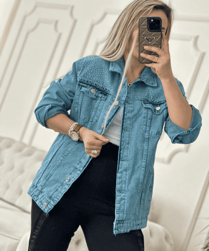 Alternative view of Taş Detaylı Spor Kot Mont