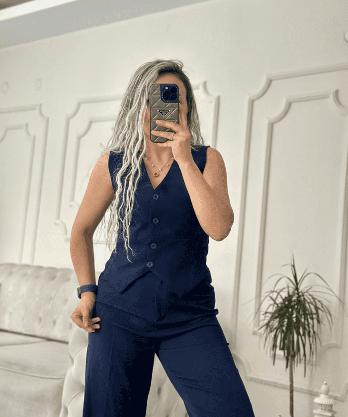 Alternative view of Nazsu Cepli Yelekli İkili Takım