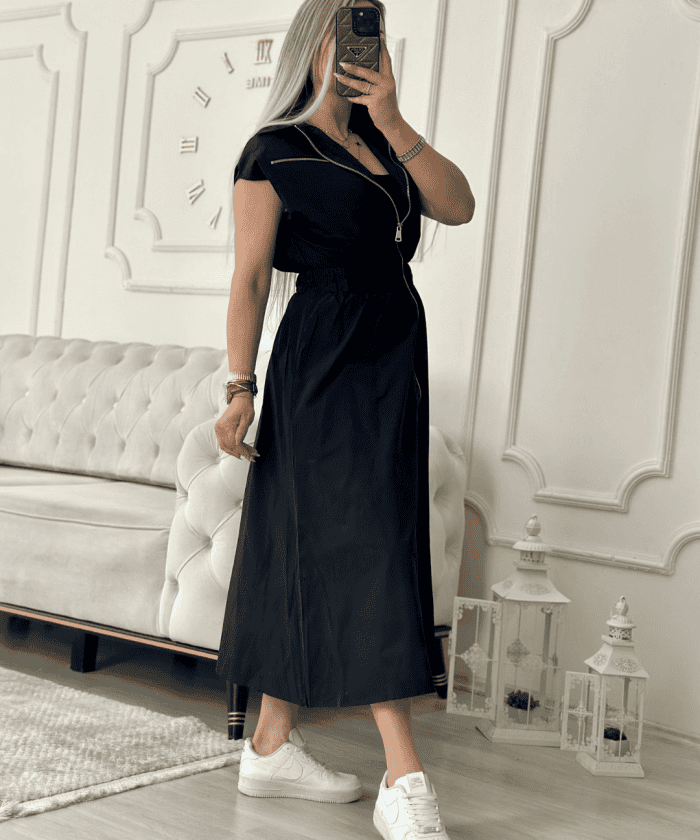 Alternative view of Siyah Viyana  Fermuarlı Elibse