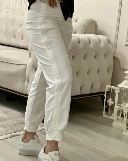 Çıt Çıt Detaylı Yüksek Bel Tek Alt