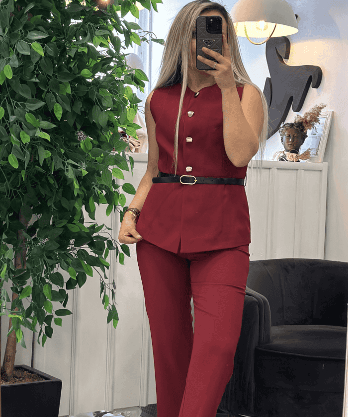 Alternative view of Kemerli Yelekli İkili Takım