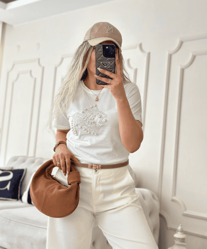 Alternative view of İnci Balık Detaylı T-Shirt