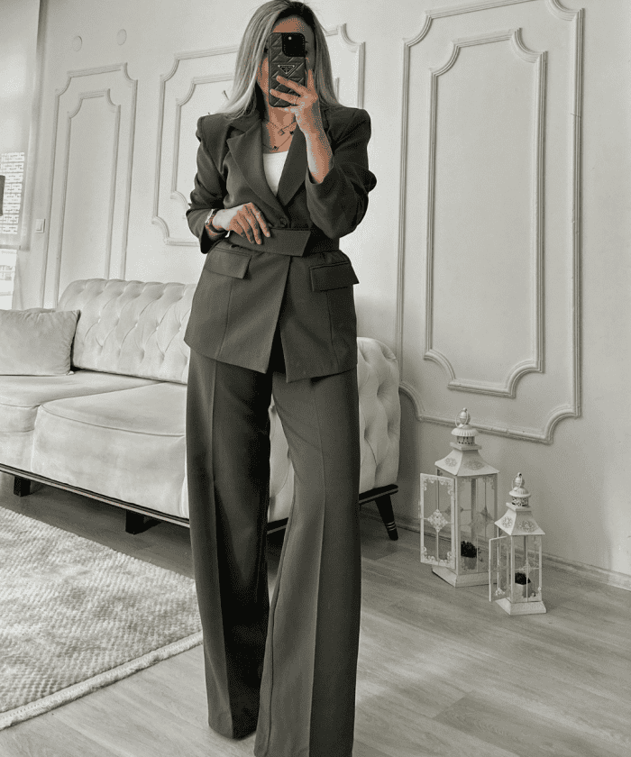 Kemer Aksesuar Detaylı Tasarım İkili Takım