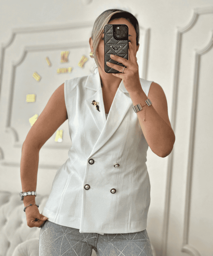 Astarlı Kruvaze Yelek