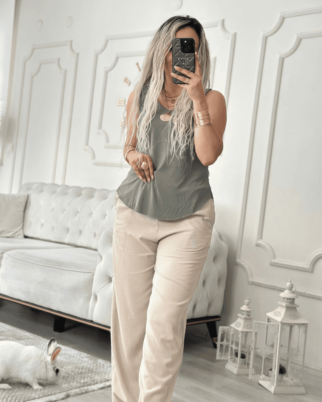 Beli Lastikli Keten Tek Alt