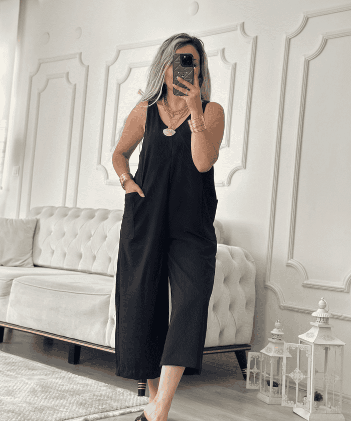 Alternative view of Rahat Kalıp Ayarlanabilir Yaka Detaylı Tulum