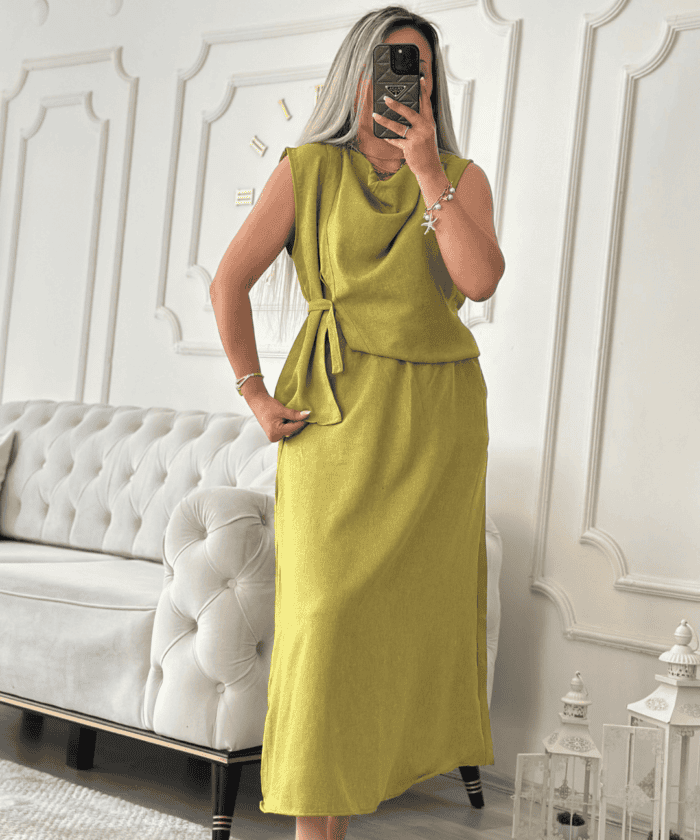 Tasarım Yeşil Etekli Takım