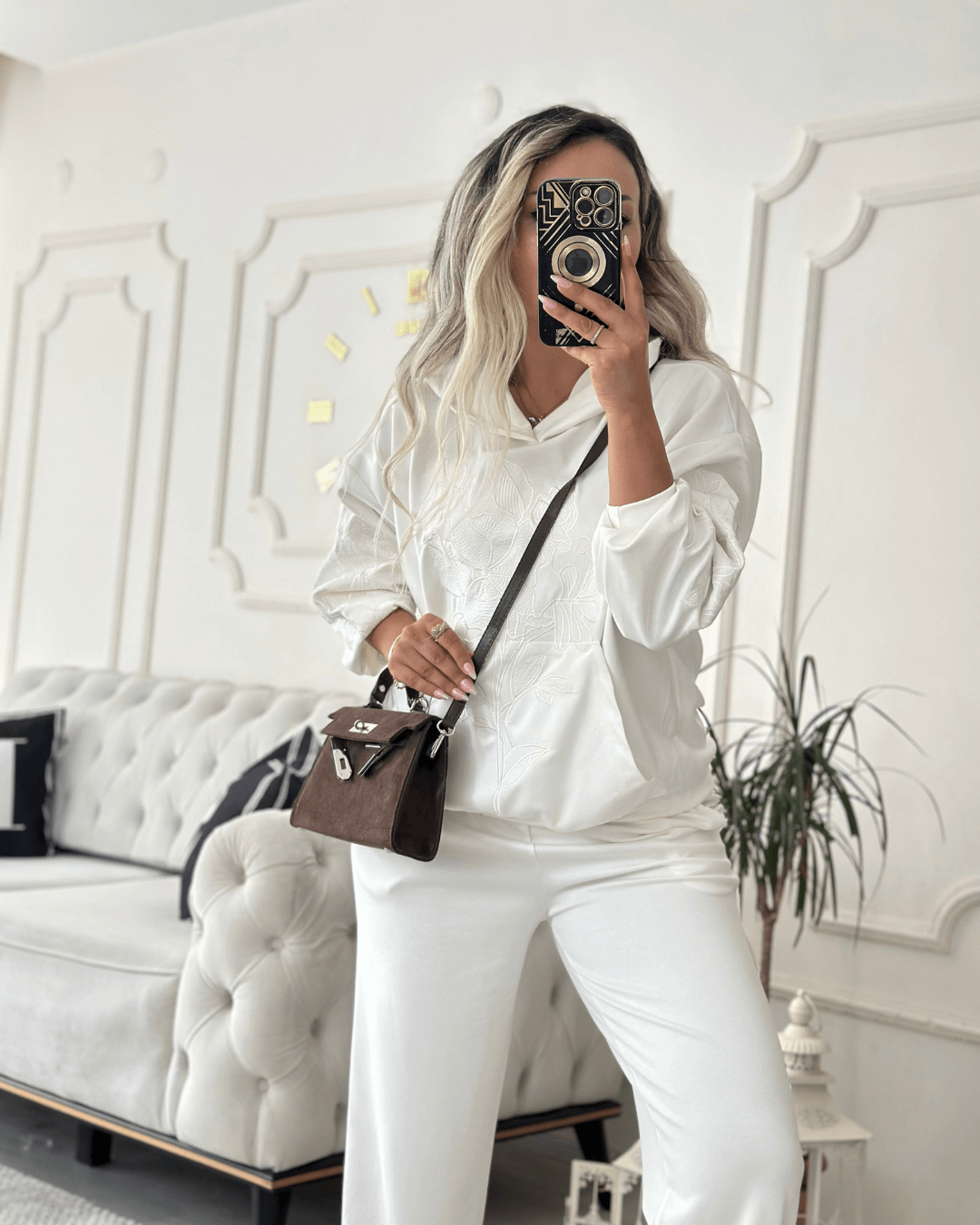 Nakış Detaylı Premium Kapüşonlu Takım