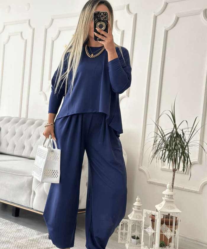 Alternative view of Asimetrik Şalvarlı İkili Takım