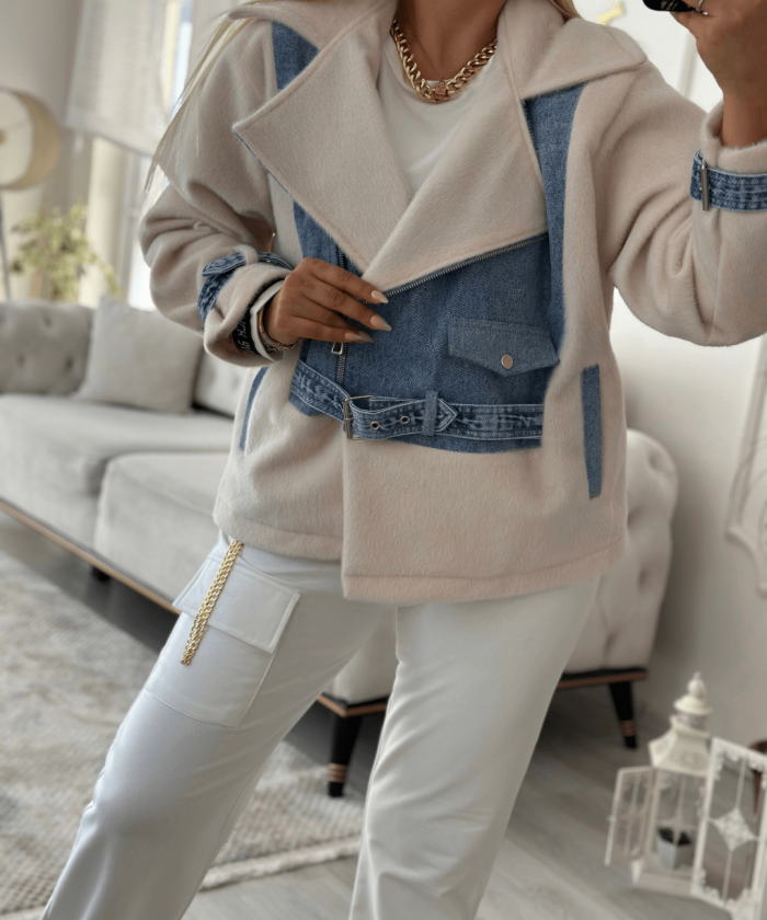 Alternative view of Kaşe Kot Detaylı Kaban