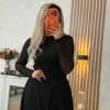 Pul Detaylı Tül Bluz