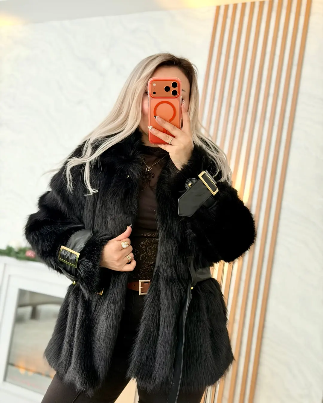 Rahat Kalıp Premium Tokalı Kürk